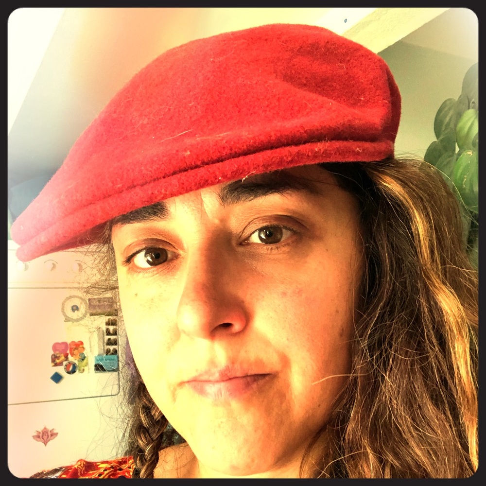 Kangol red beret hat